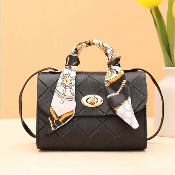 Handbags - ⚠️Clearance Mini Quilted Black Crossbody Handle Bag
